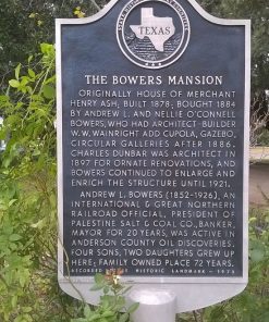 Bowers Mansion Texas Historic Landmarker