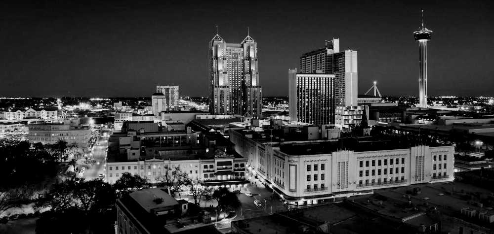 An image of the skyline of downtown San Antonio, Texas