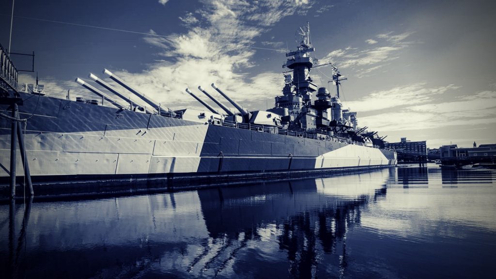 The battleship North Carolina
