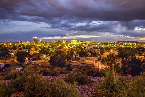 An image of downtown Albuquerque, New Mexico