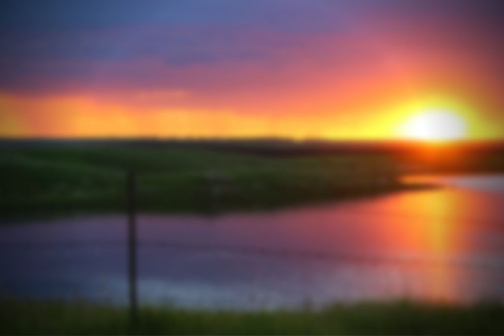 Image showing a sunset in North Dakota