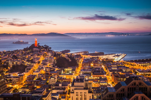 An image of the skyline of San Diego in California