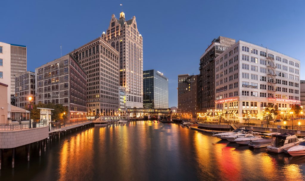 An image showing downtown Milwaukee, Wisconsin