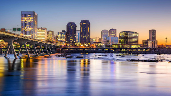 An image of the skyline of Richmond, Virginia