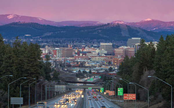 Skyline of Spokane, Washington