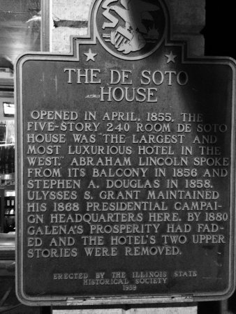 The DeSoto House Hotel Historical Marker