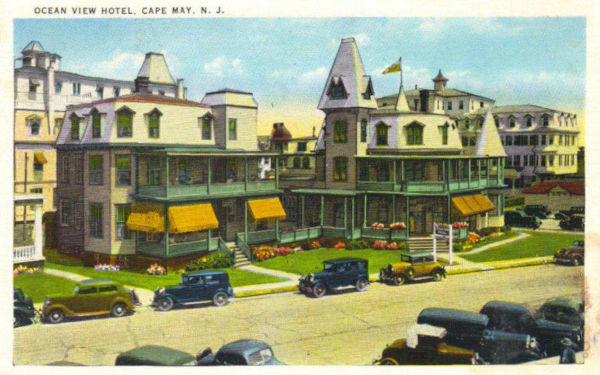 An historic postcard of Angel of the Sea