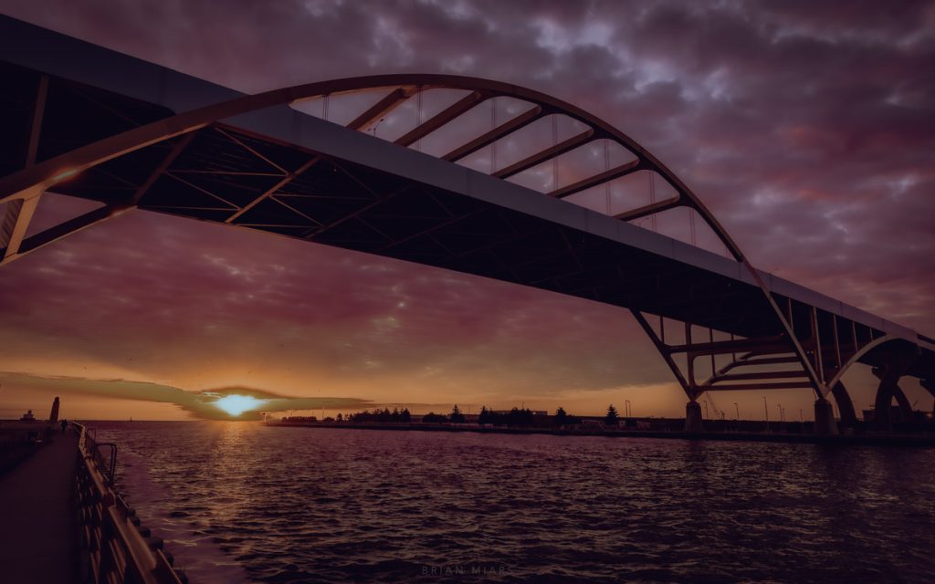 Hoan Bridge in Milwaukee WI