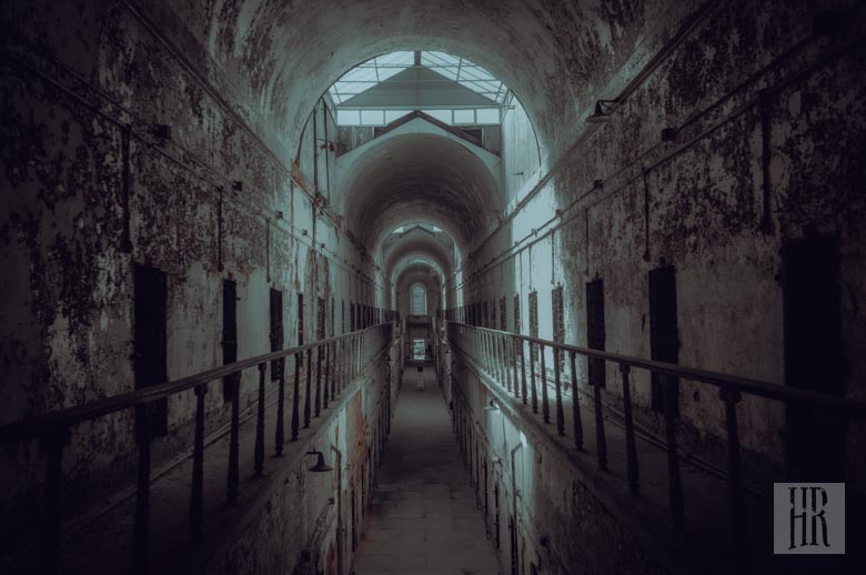 Eastern state penitentiary in Philadelphia. Al Capone's cell.