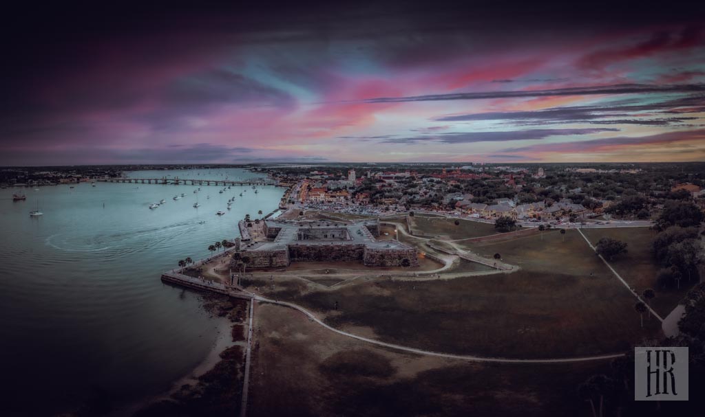 St Augustine Skyline at sunset