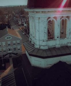 1834 jail and courthouse aerial