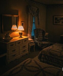 Haunted guest room at the Thomas House Hotel