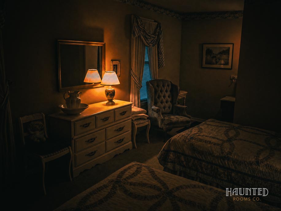 Haunted guest room at the Thomas House Hotel