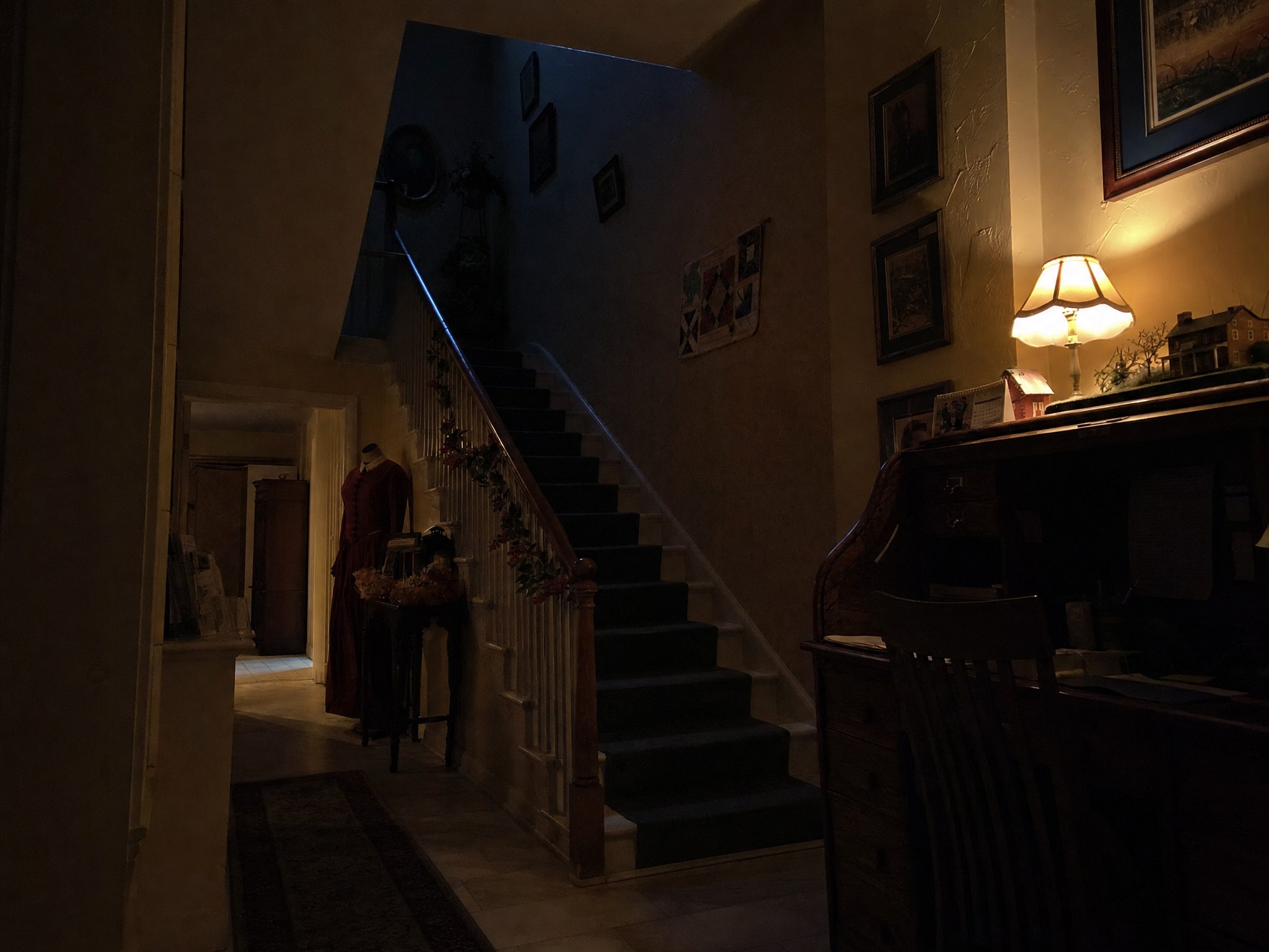 Staircase at the haunted Cashtown Inn